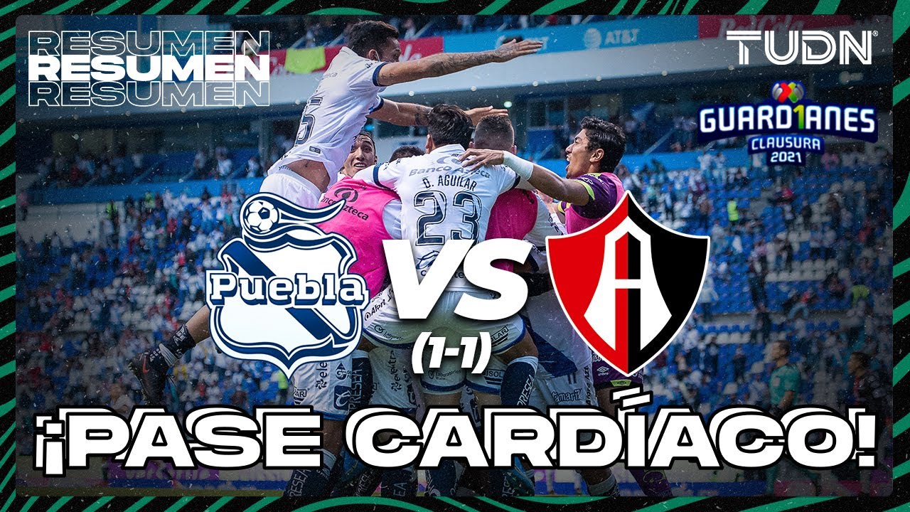 Resumen y goles | Puebla 1(1)-(1)0 Atlas | Torneo Guard1anes 2021 BBVA MX - 4tos vuelta | TUDN