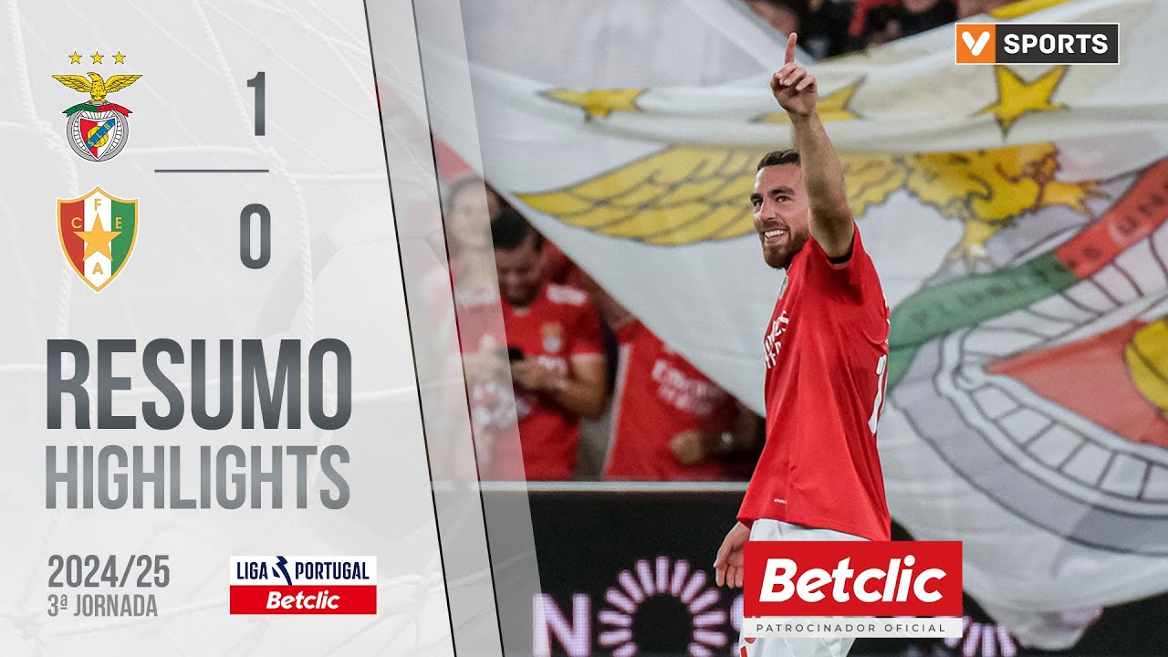 Resumo: Benfica 1-0 Estrela Amadora (Liga 24/25 #3)