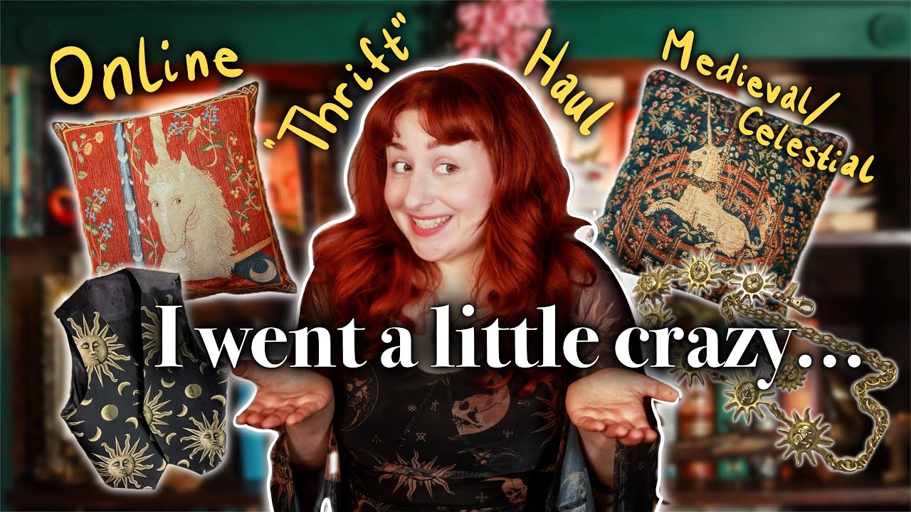 Retail Therapy Gone Whimsigoth… 🌙✨ (Oops?) #thrifthaul #tryonhaul