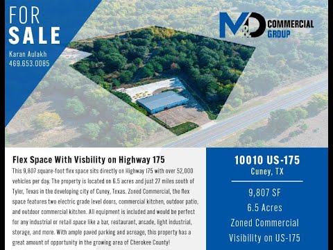 Retail/Flex Space for Sale | 10010 US 175, Cuney, TX
