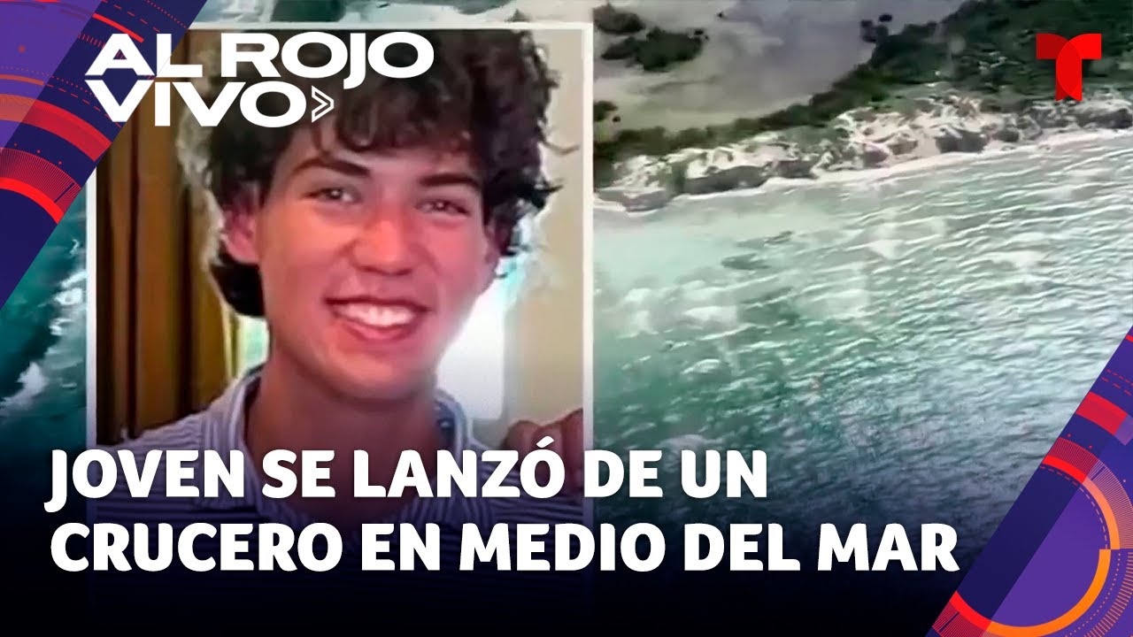 Revelan aterrador video de un joven que se lanzó desde un crucero por cumplir un reto