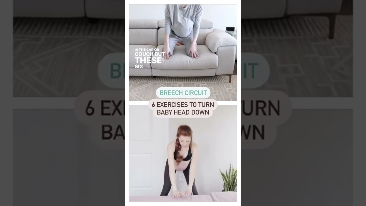 Reverse Poor Posture Habits to turn your baby head down! 🤯🤸‍♂️