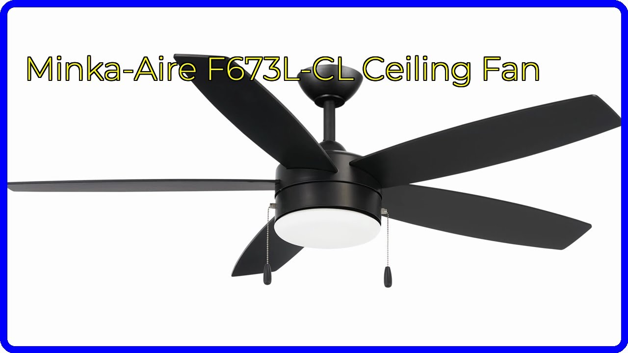 REVIEW (2025): Minka-Aire F673L-CL Ceiling Fan. ESSENTIAL details.