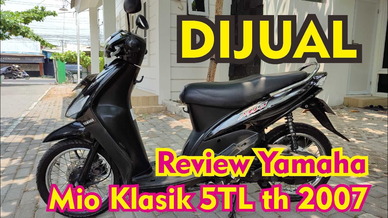 Review Yamaha Mio Klasik 5TL tahun 2007 warna Hitam #yamaha #yamahamio