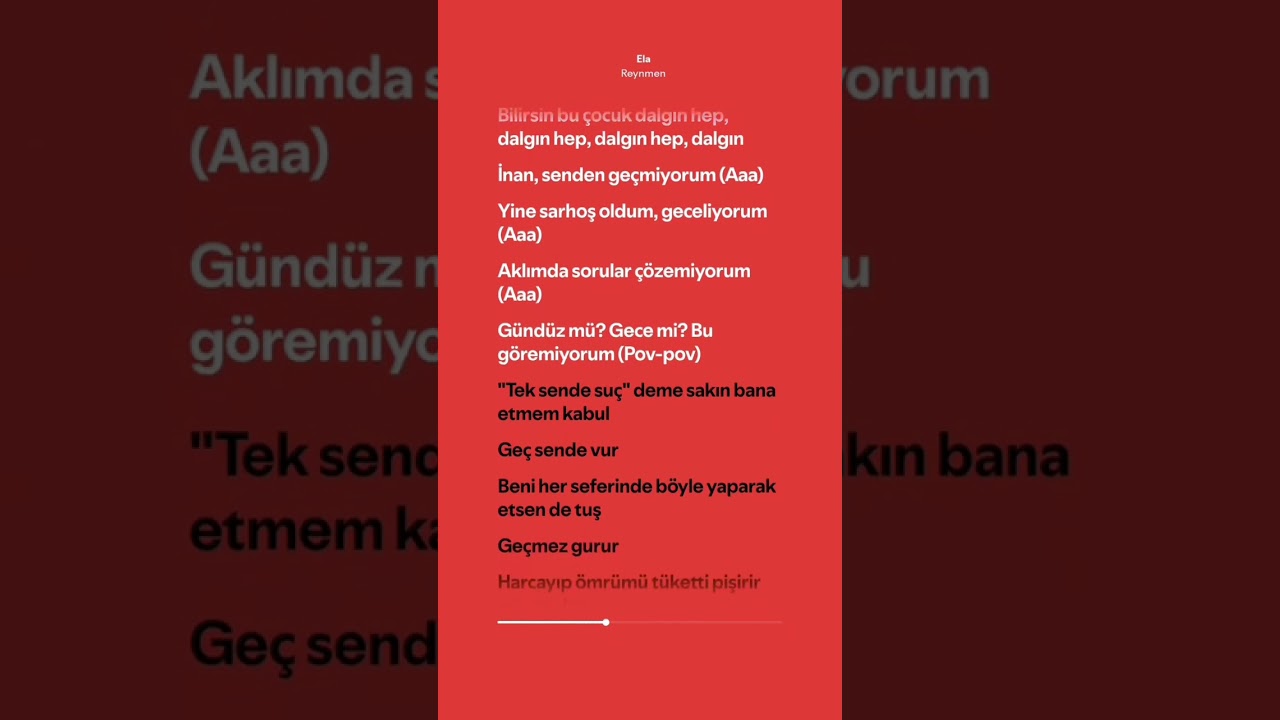 Reynmen - Ela | Speedup + Lyrics | #spotify #tiktok #keşfet