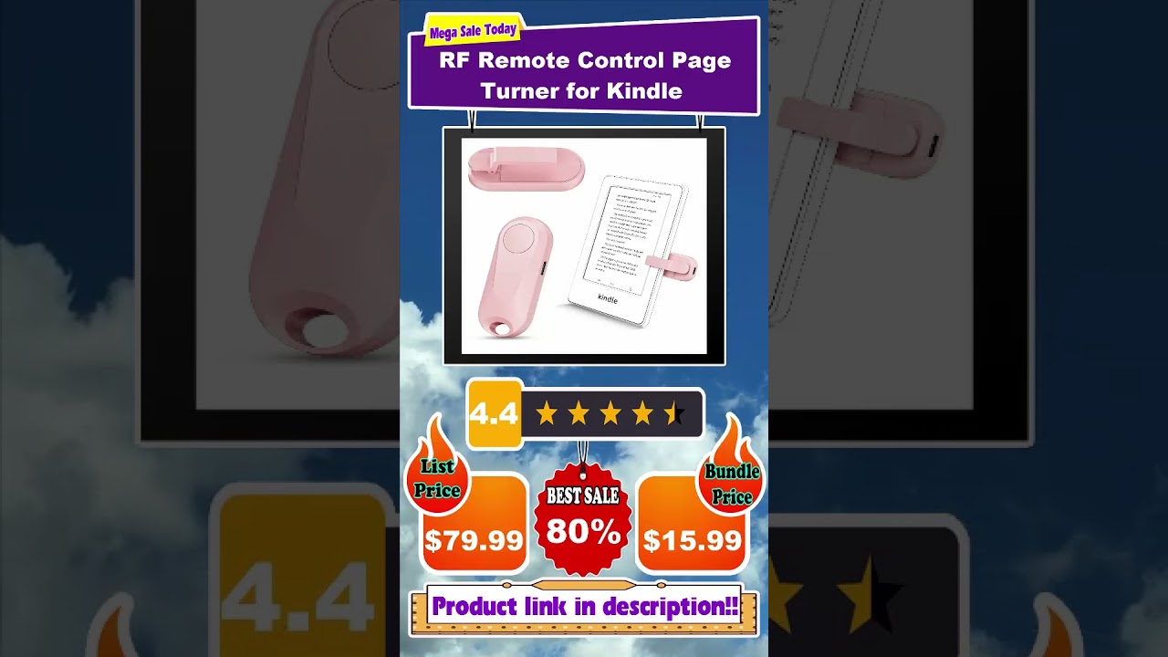 😄RF Remote Control Page Turner for Kindle Paperwhite Oasis eReaders Kobo😄Deal 80%👊#amazon #shorts😄