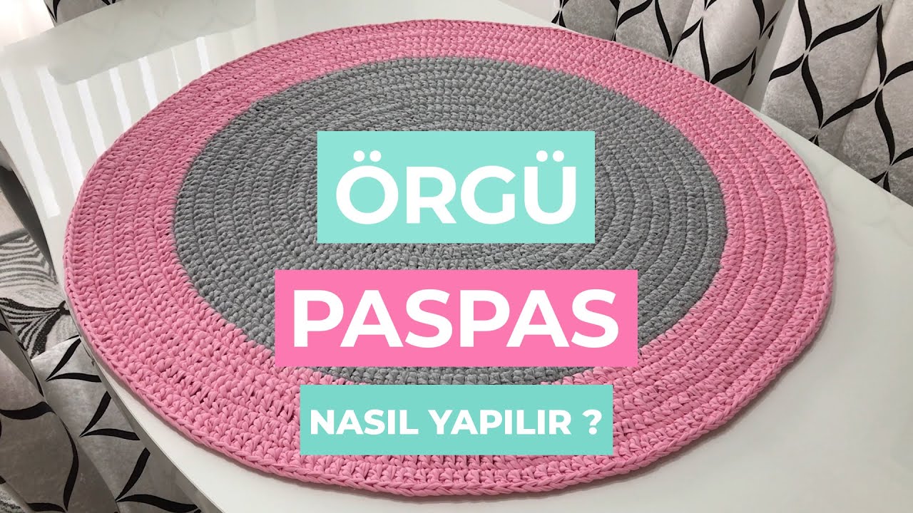 Örgü Paspas Nasıl Yapılır? Penye İplikten Paspas Yapımı (Ev Dekorasyon fikirleri)