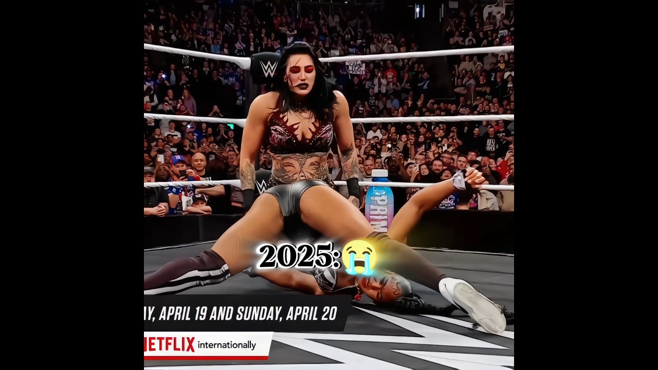 Rhea Ripley vs Iyo sky and Bianca belair🤬||Then vs Now💯#wwe #wrestling #rhearipley #shorts #ytshorts
