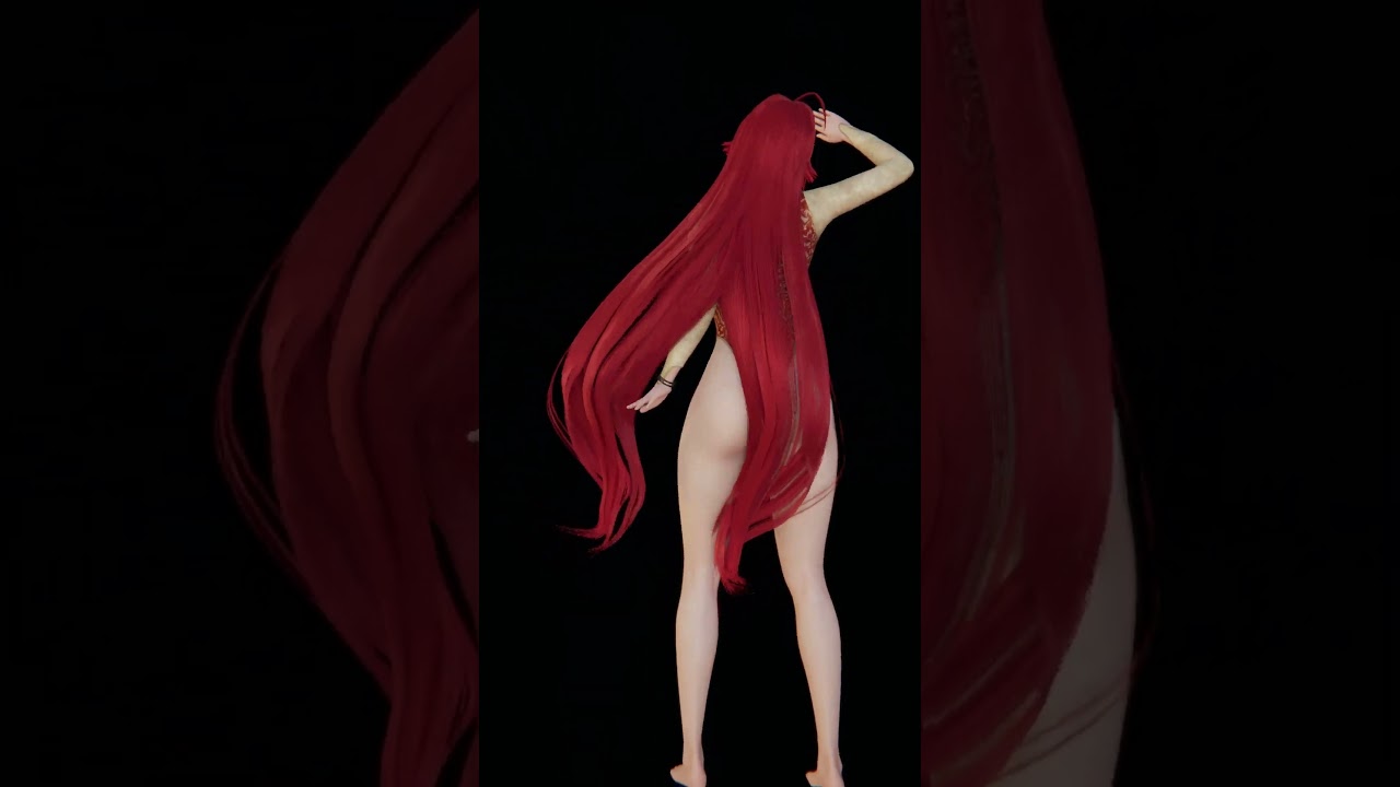 RIAS GREMORY from High School DxD do a relax hot dance
