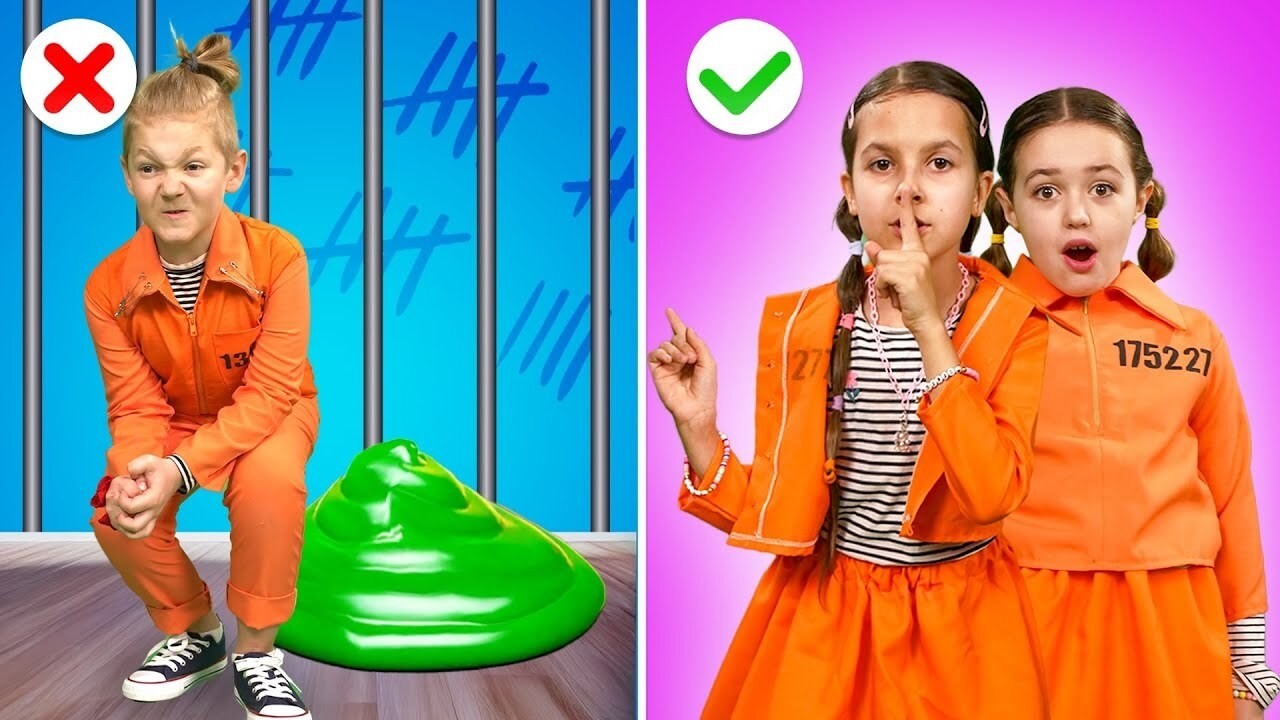 Rich Girls vs Poor Boys in Jail 🤯 Useful Parenting Hacks and Funny Moments