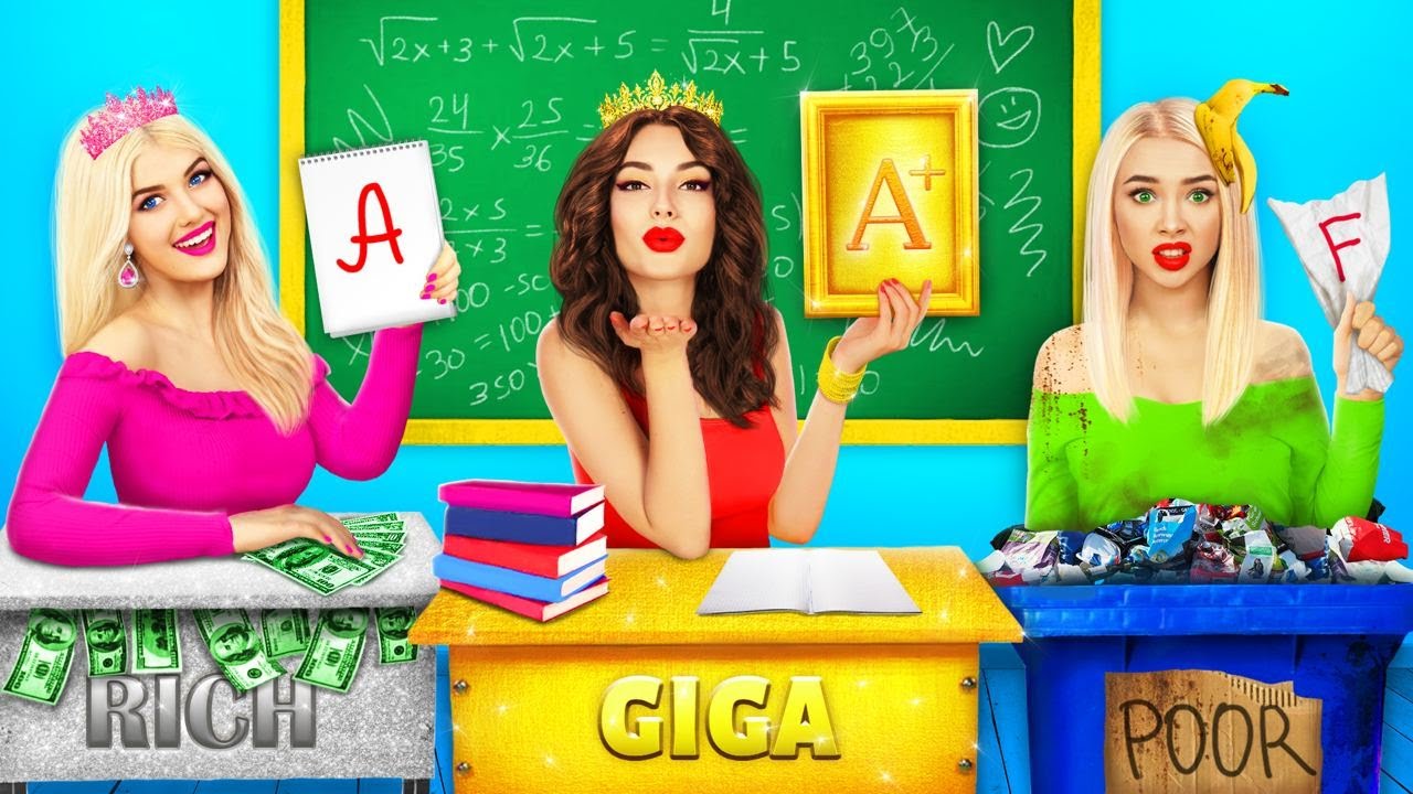 Rich vs Broke vs Giga Rich Student | Expensive vs Cheap School Situations by RATATA BOOM