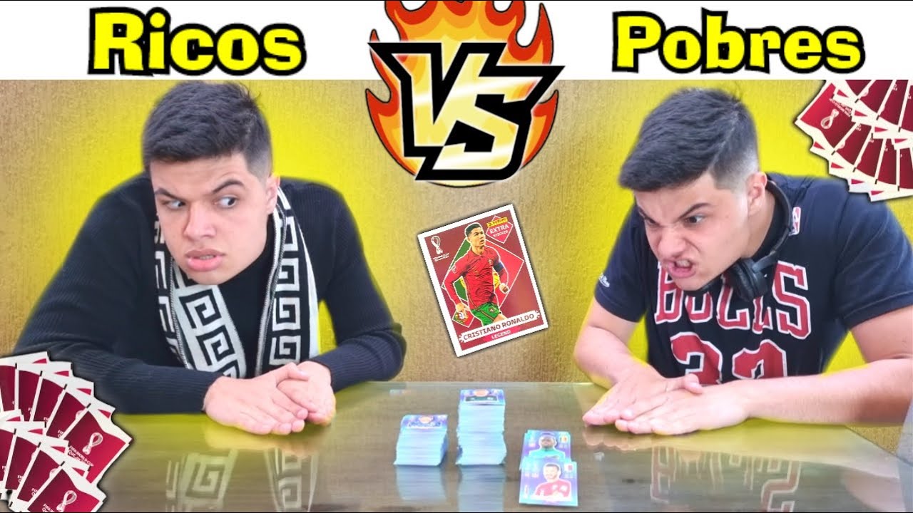 RICOS VS POBRES BATENDO BAFO COM FIGURINHAS DA COPA #24 (OS RICOS SE ENFRENTARAM)
