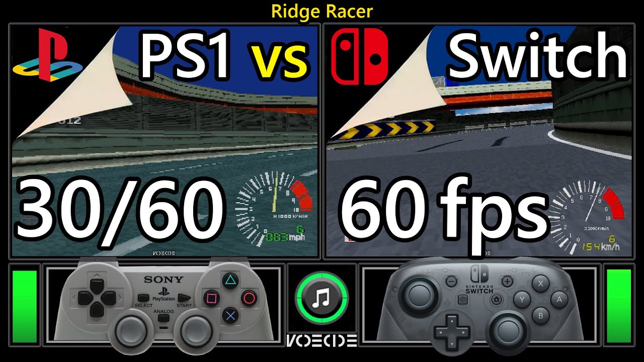 Ridge Racer (PlayStation vs Nintendo Switch) Real Hardware Comparison