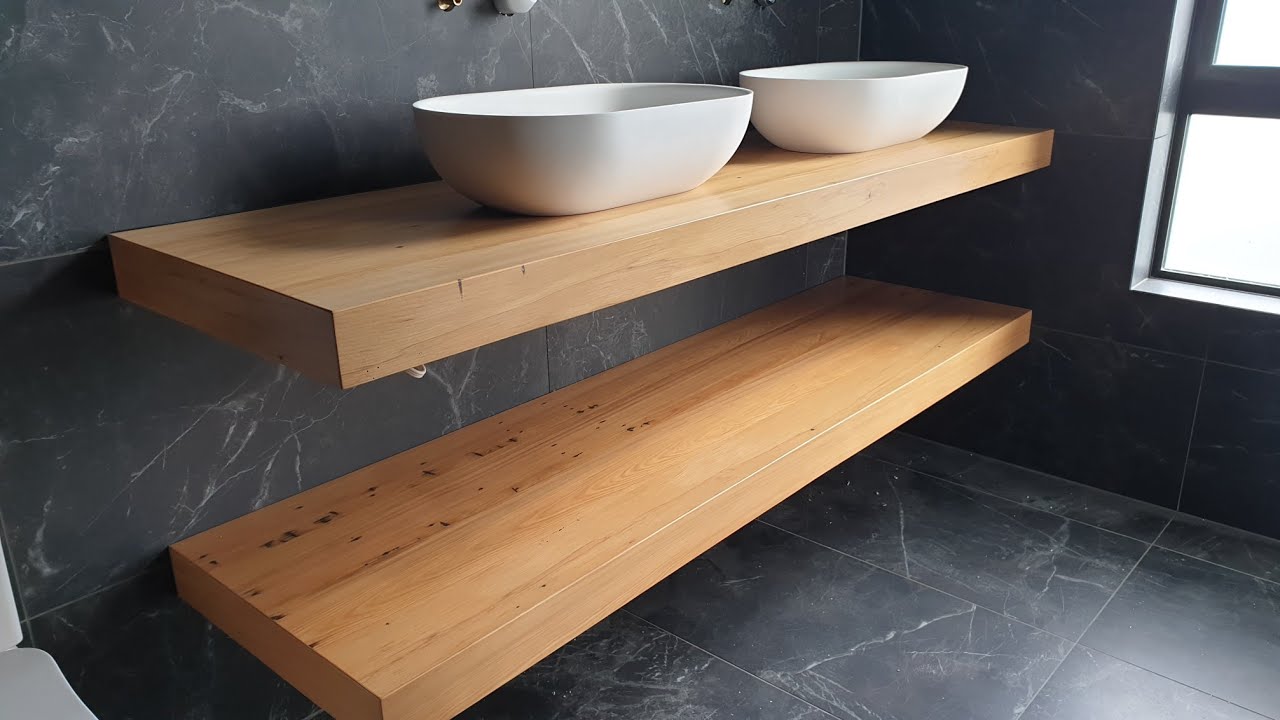 Rimu Veneered floating vanity