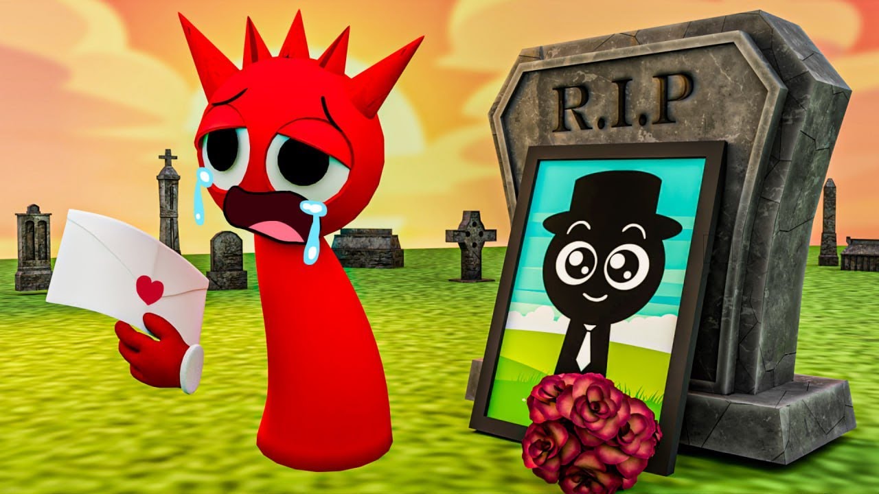 R.I.P. BLACK! Incredibox Sprunki Animation ! Red So Sad Story...