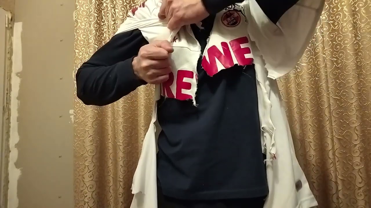 Ripping Reebok soccer shirt