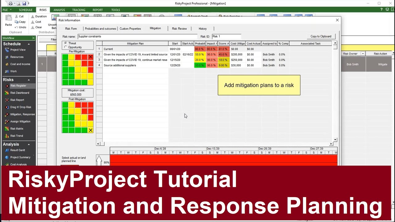 RiskyProject Tutorial: Mitigation and Response Planning