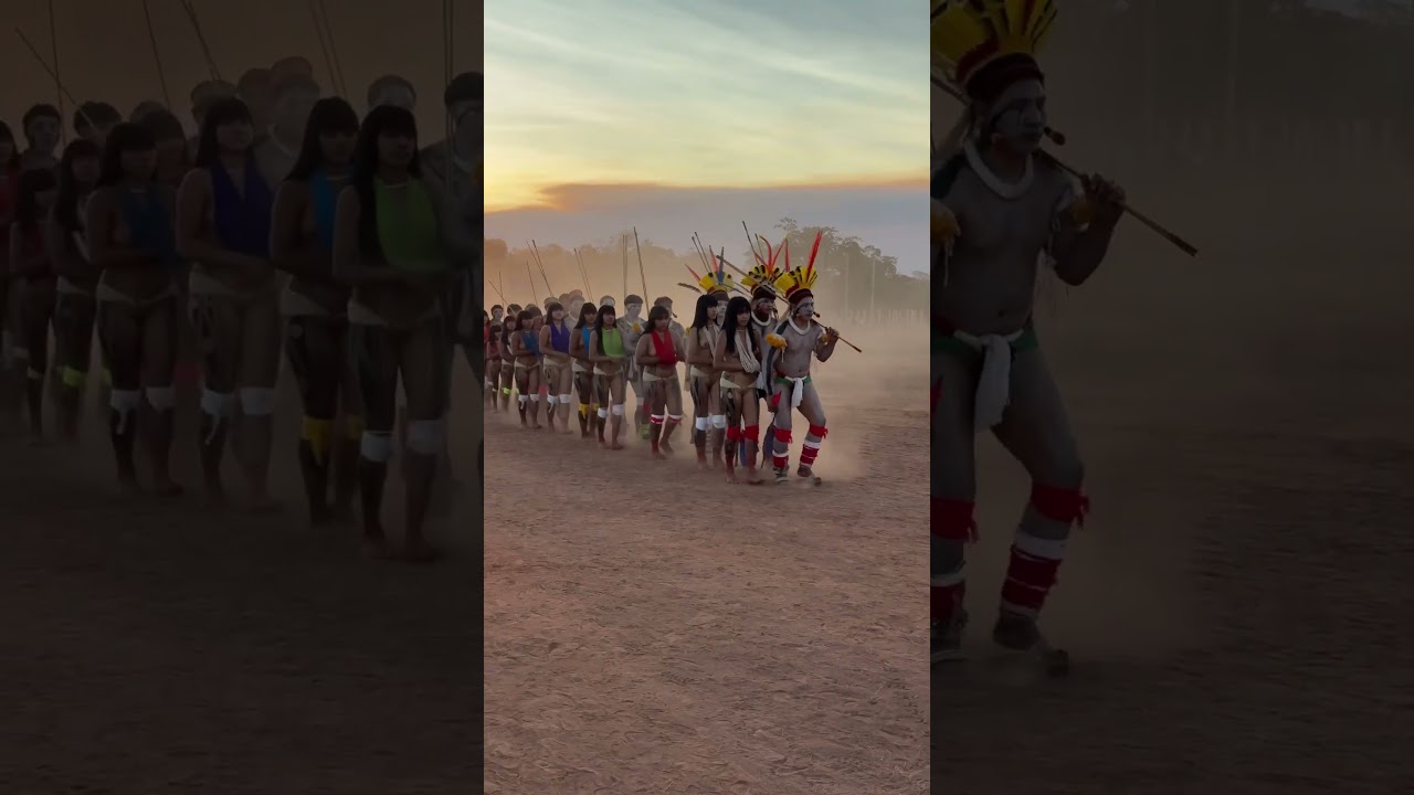 Ritual do Jawari do povo kuikuro #culture #indigenous #ancestral #xingu