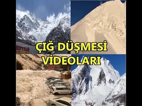 Ürkütücü Çığ Düşmesi Videoları..Kameralarca Kaydedilmiş 10 Çığ Düşmesi