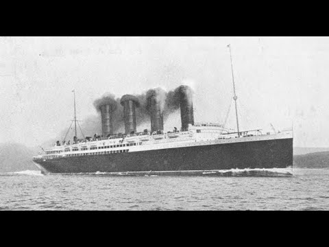 RMS Lusitania sounds: First funnel whistle, second funnel whistle, and horns