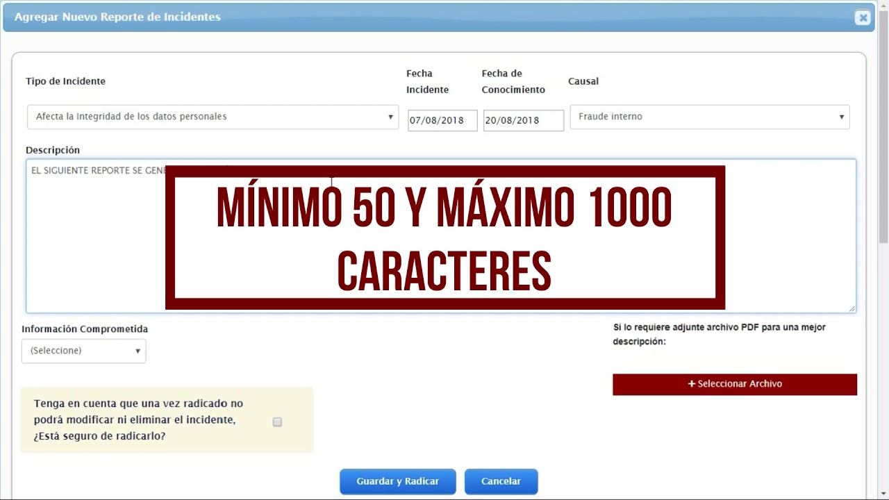 RNBD - Reporte de incidentes de seguridad final