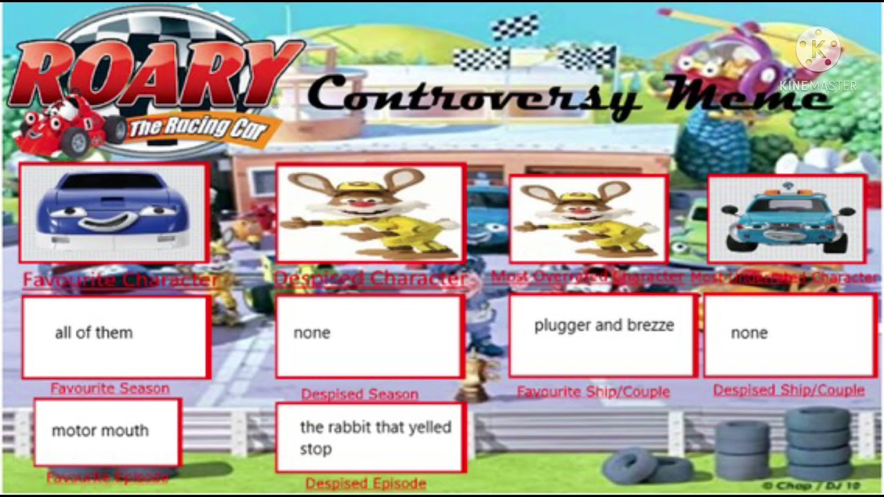 Roary the racing car controversy meme
