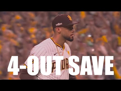 Robert Suarez Closes Out the Dodgers for 4-Out Save in Game 3!!
