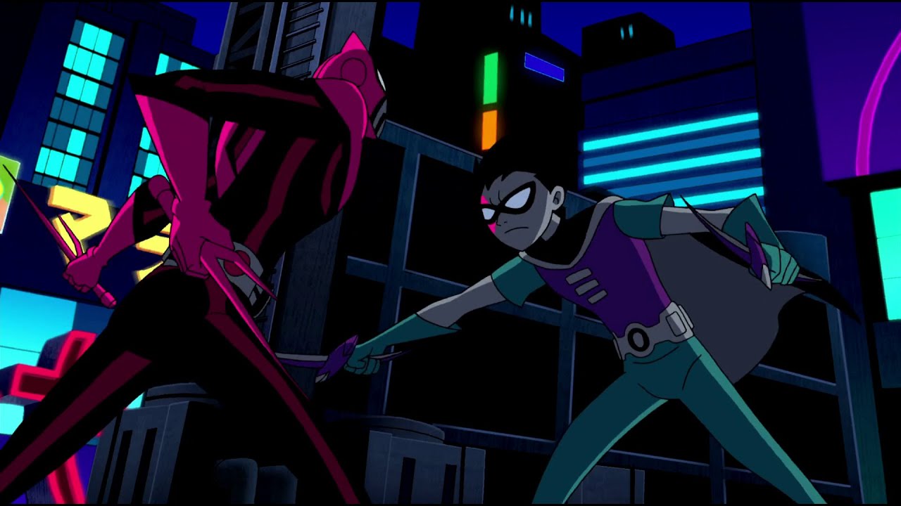 Robin Vs Saico Tek - Teen Titans Trouble In Tokyo (2007) HD Clip