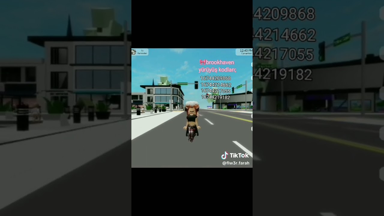 ROBLOX BROOKHAVEN YÜRÜYÜŞ KODU❤️