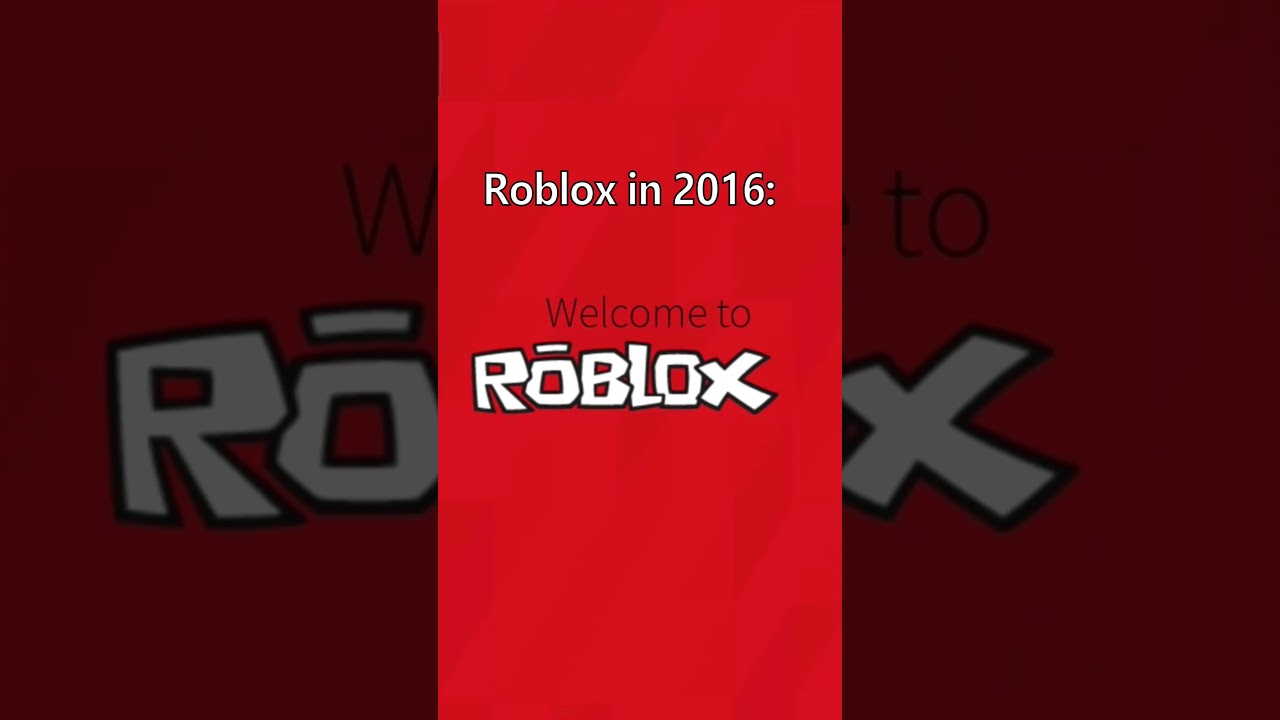 Roblox in 2016: 😥