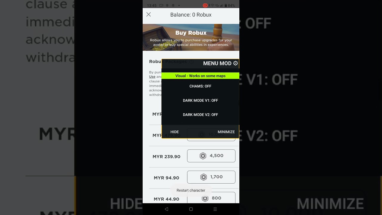 Roblox mod menu APK