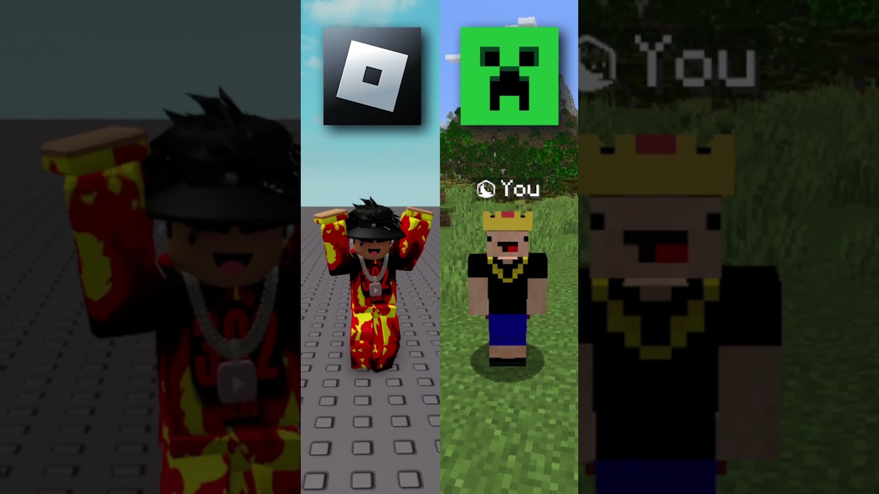 Roblox Vs Minecraft 🔥😱 #shorts #roblox #minecraft