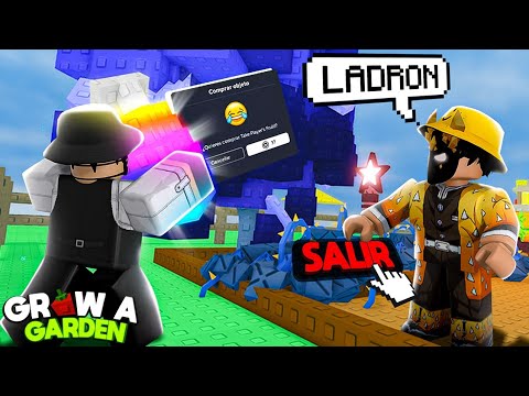 ROBO PLANTAS HASTA QUE SE SALGAN DEL SERVER! GROW A GARDEN