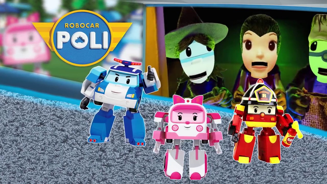 Robocar Poli in Funny Сinema Finger Family | Nursery Rhymes For Children