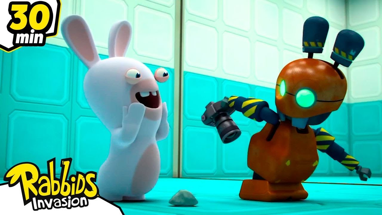 Robo-Chaos with the Rabbids | RABBIDS INVASION | 30 Min New compilation | Cartoon for kids