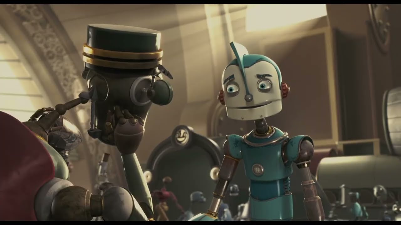 Robots (2005) Incomprehensible Train station announcer FullHD