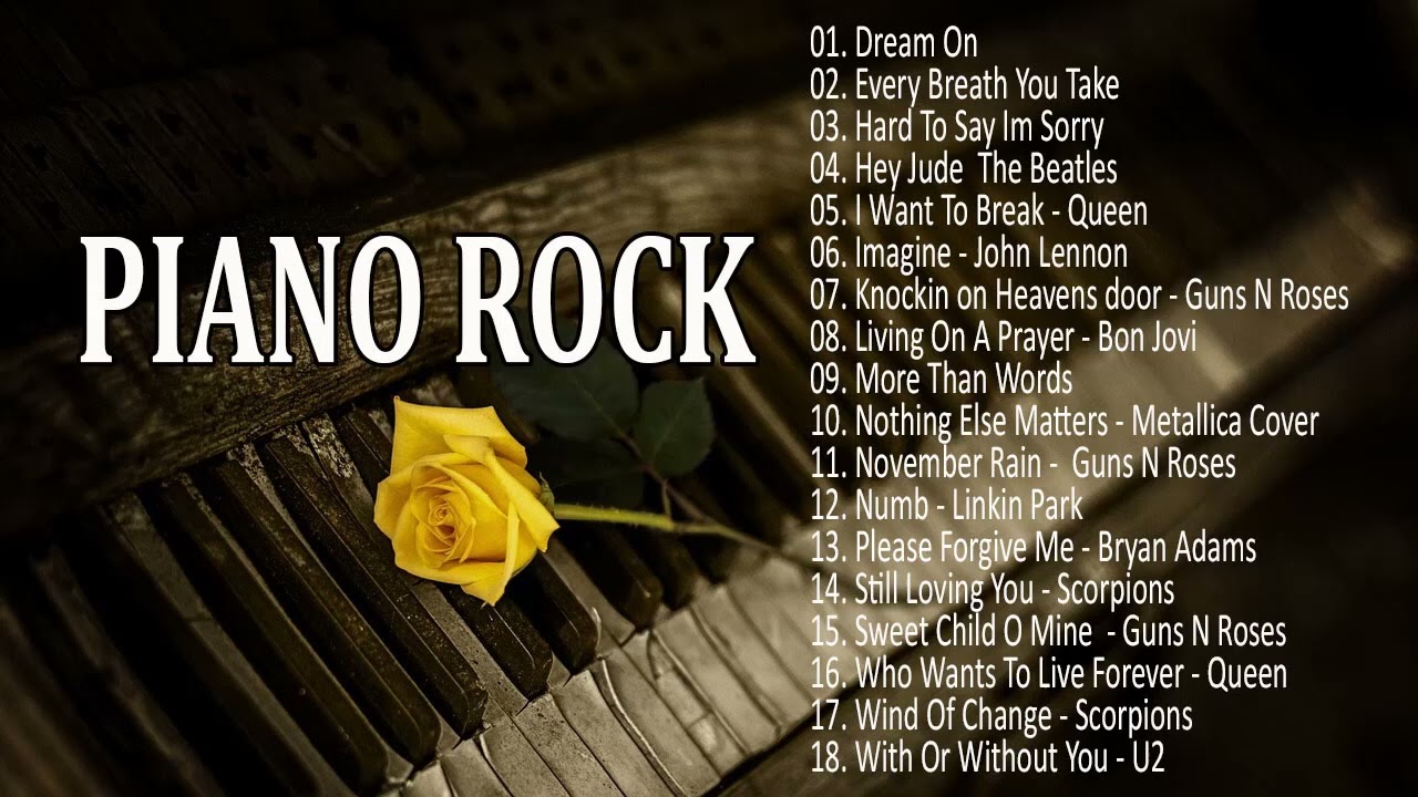 Rock Instrumental Music - Acoustic Piano covers of rock popular songs