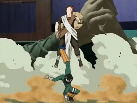 Rock Lee vs Gaara | Naruto | - [English Dub]