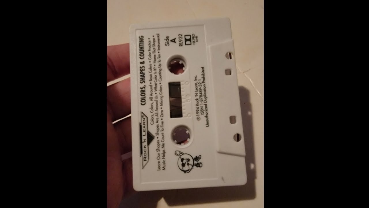 Rock n learn colors shapes and counting cassette 1994