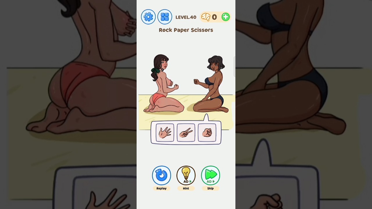 Rock paper scissors👊🖐✌||win or else remove your clothes||#shorts #brainpuzzle