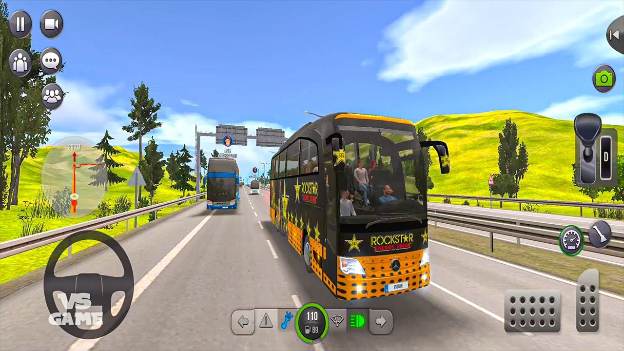 Rockstar Energy Skin For Mercedes Travego 15 SHD - Bus Simulator Ultimate Gameplay