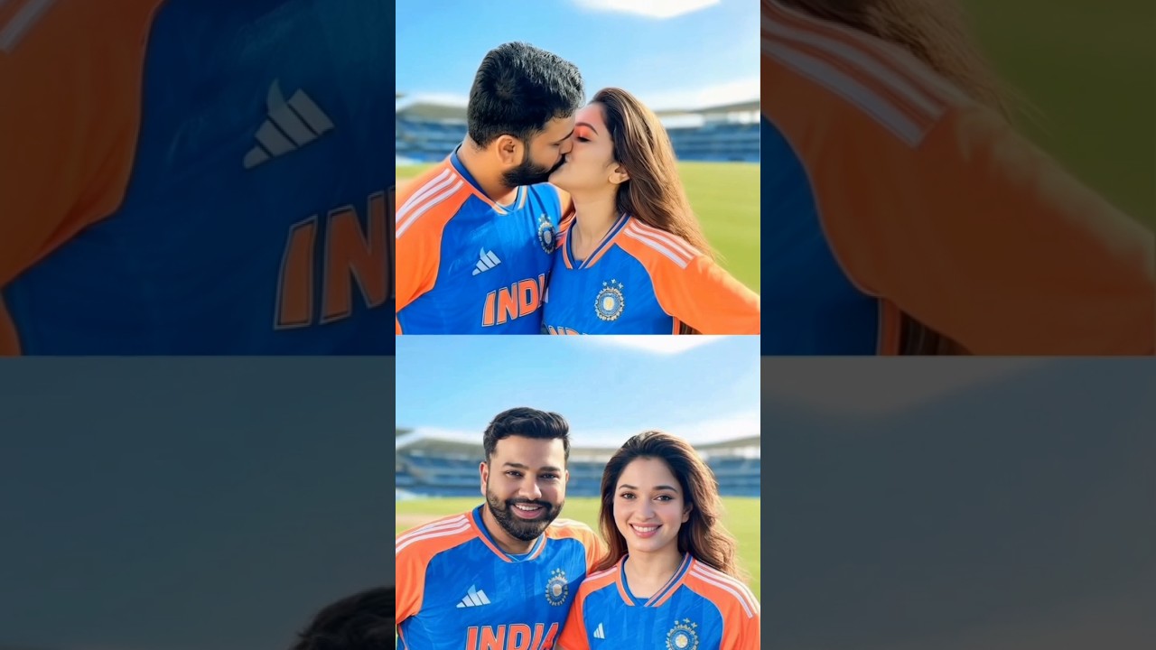 Rohit Sharma And Tamanna Bhatia Kissing Each Other ❤️ #love #youtubeshorts #shortvideo #ytshorts