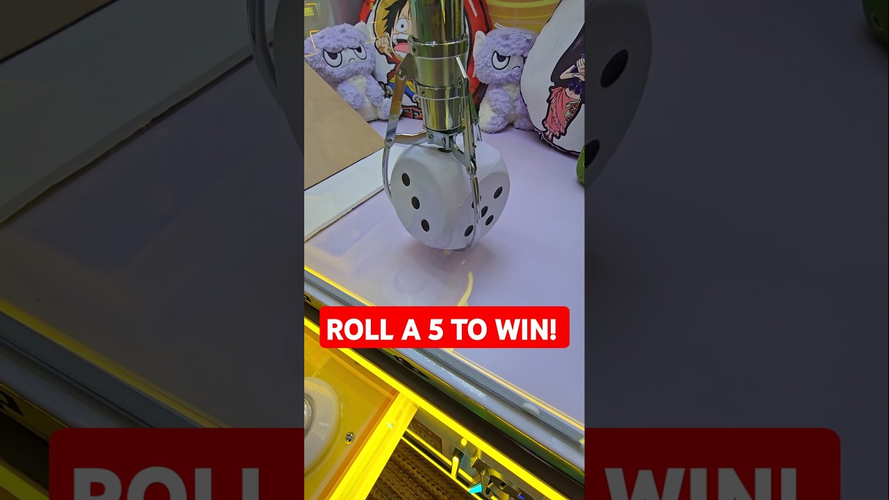 Roll a 5 To Win ANY Prize in This Claw Machine!