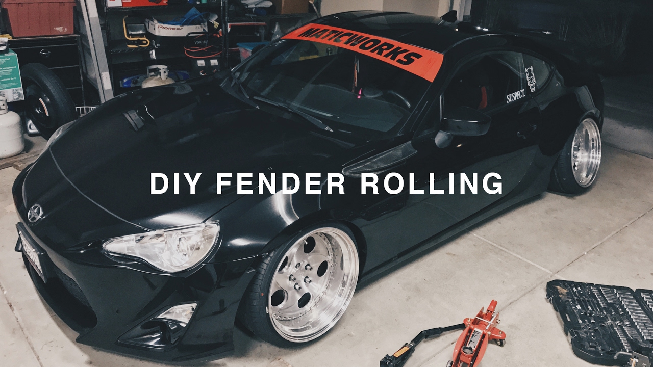 Rolling Fenders With a Phonebook!! Stanced and Cambered FRS!!  MaticWorks Garage Hangs