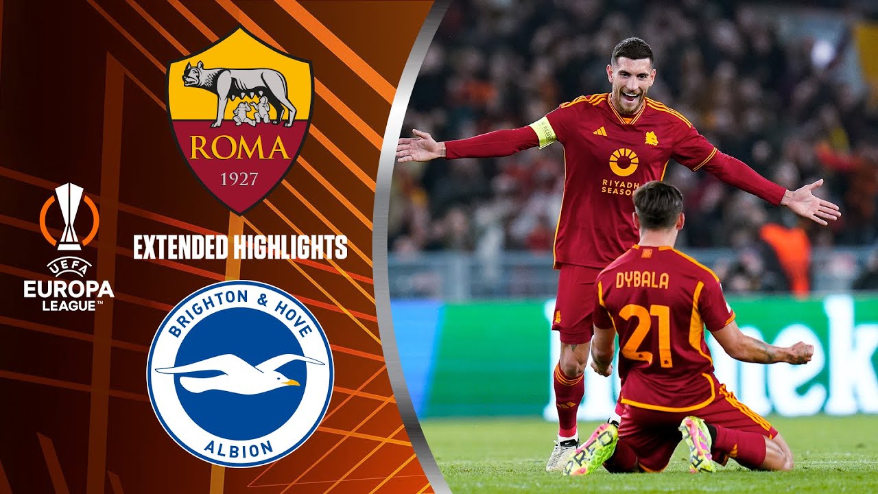 Roma vs. Brighton & Hove Albion: Extended Highlights | UEL Round of 16 1st Leg | CBS Sports Golazo