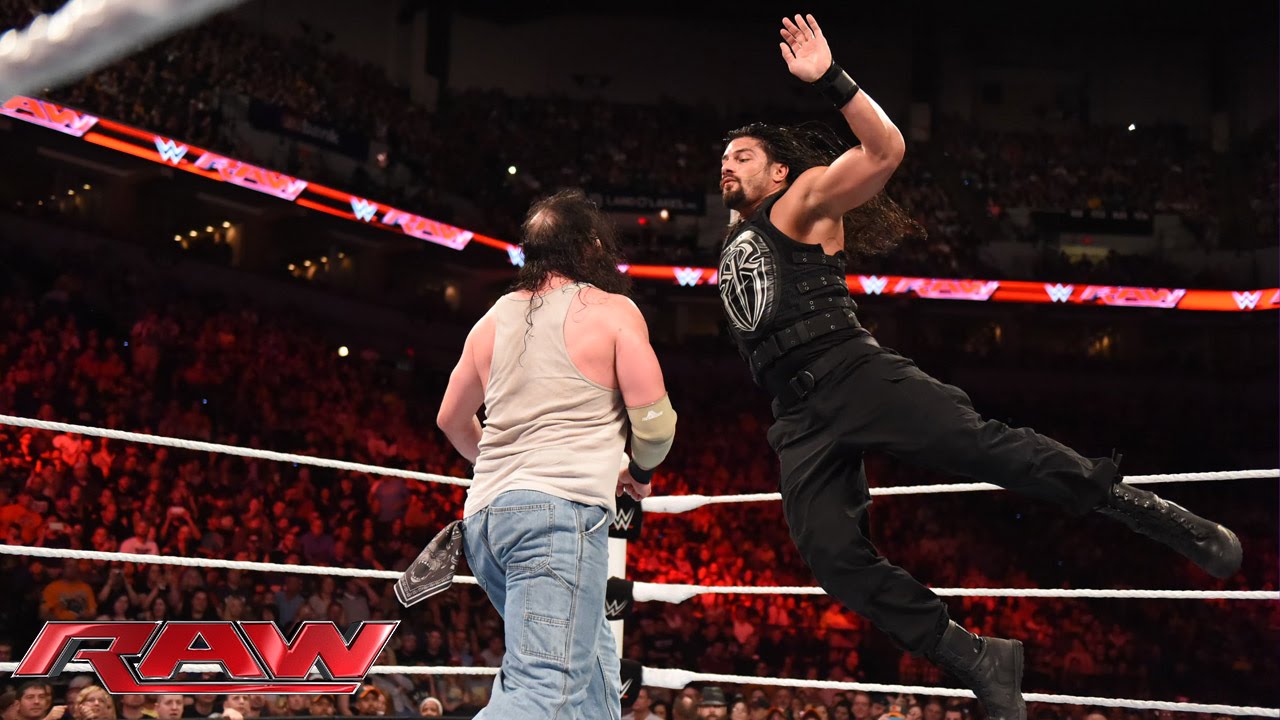 Roman Reigns vs. Luke Harper: Raw, Aug. 17, 2015