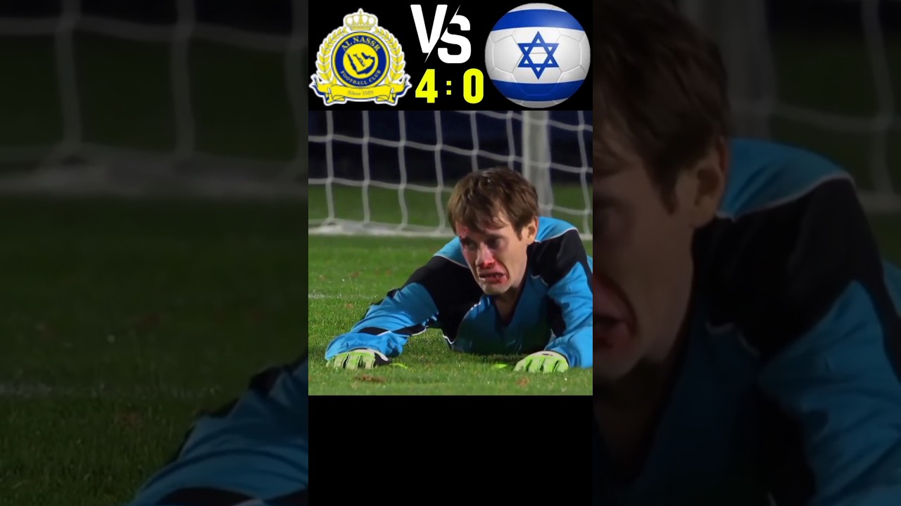 Ronaldo Cried For Great Goalkeeper | Al Nassr Vs Israel Imaginary Football Penalty shootout #shorts