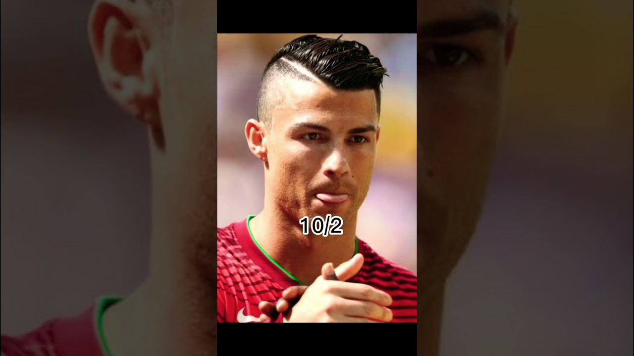 Ronaldo’nun saç stillerini puanlıyorum#shorts #messi #ronaldo