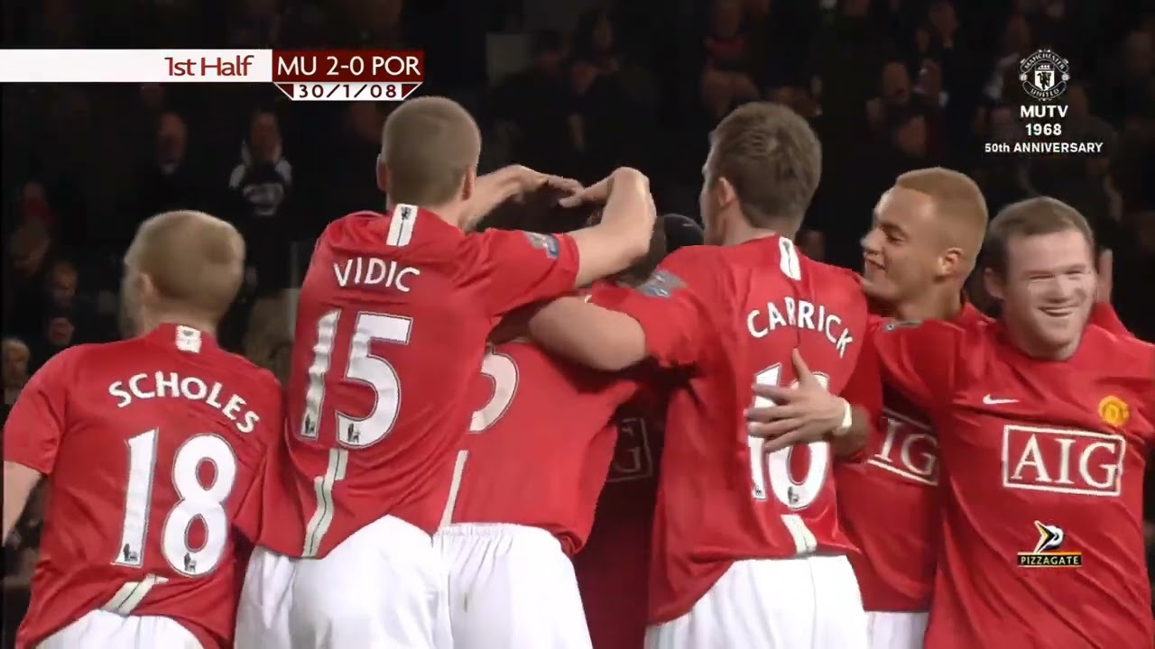 Ronaldo's free kick vs. Portsmouth 2007 4K 60fps