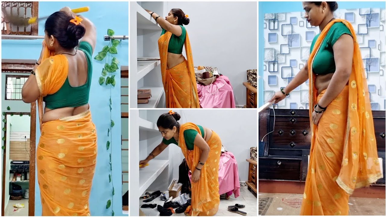 🌺Room cleaning vlog| my saree vlog full house cleaning| indian housewife daily vlog